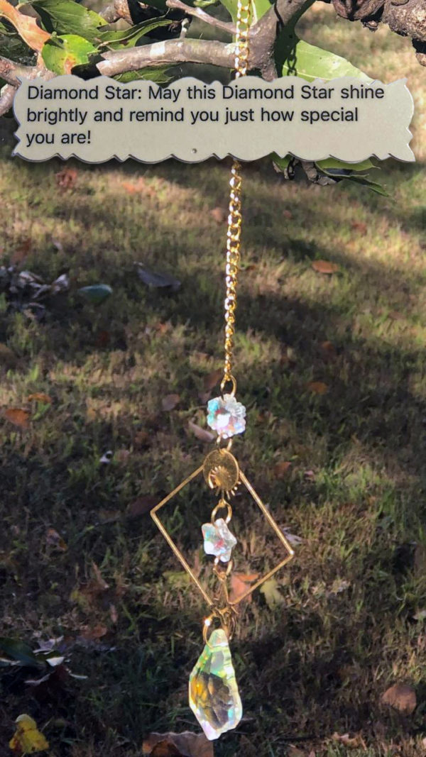 4 TJ Diamond Star Crystal Suncatchers
