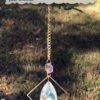 7 TJ Starry Moon And Shimmery Teardrop Crystal Suncatchers